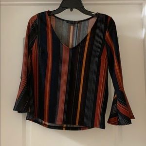 2/$15 Striped Stretchy Blouse